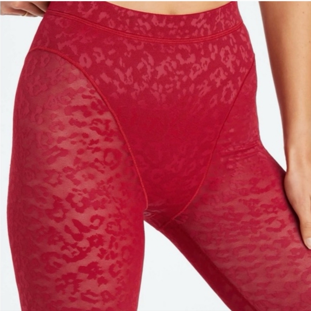 Fabletics red leggings leggins - Picture 2 of 5